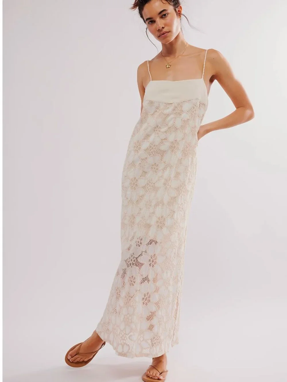 SOLD! Free People x Jen's Pirate Booty Lounge Maxi Dress Medium NWOT Sold Out - Picture 2 of 14